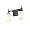 Z-Lite Cadoc 2 Light Vanity, 15in. W x 9in. H, Matte Black 622-2V-MB - alternate 4